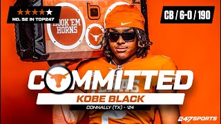 WATCH: 4-star CB Kobe Black commits to Texas Longhorns LIVE on 247Sports