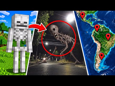 Mobs de Minecraft CAPTADOS en LATINOAMERICA 😱