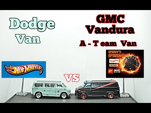 Speedy's SPEEDWAY - Dodge Van vs GMC Vandura (  A Team Van )