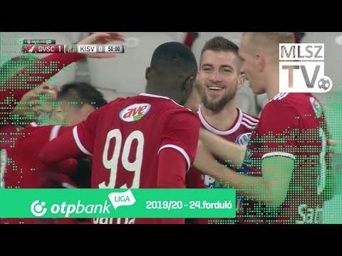 Varga Kevin gólja a DVSC – Kisvárda Master Good mérkőzésen