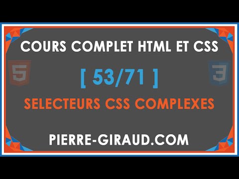 COURS COMPLET HTML ET CSS 1 71 Présentation du cours