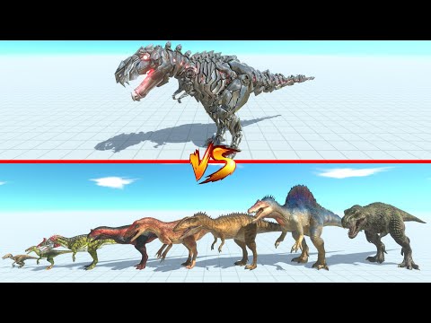 Dinosaur Park attacked by Tek Rek - Animal Revolt Battle Simulator