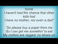 Hank Williams - Little Paper Boy Lyrics