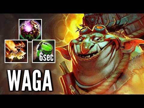 Imba 7.00 Techies by Waga 6sec Remote Mines with Octarine Core Epic MMR Gameplay Dota 2