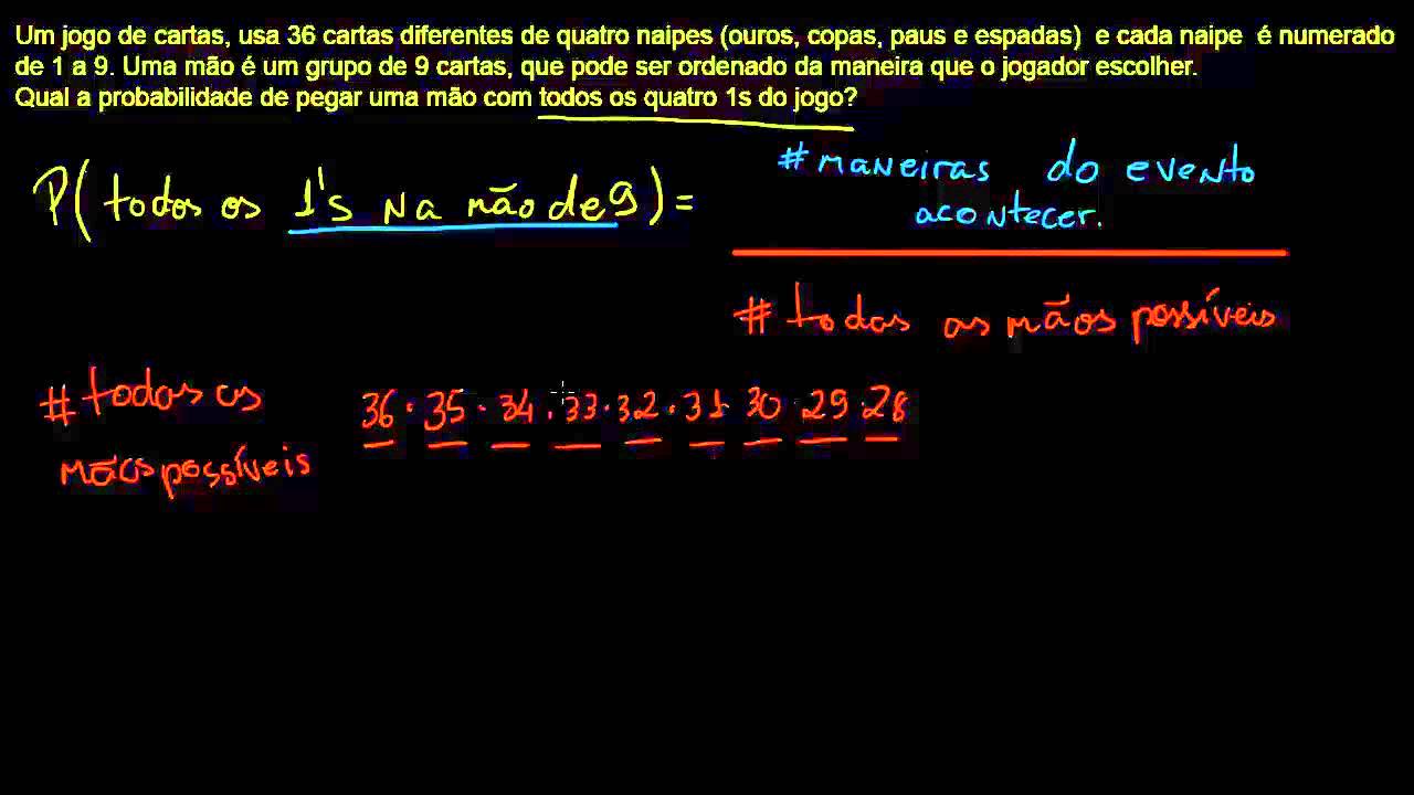 Exemplo: Combinatória e probabilidade