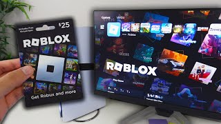 How to REDEEM ROBLOX GIFT CARD on PS5 (EASY METHOD)