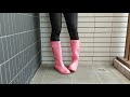 Tall Pink Wellies 2
