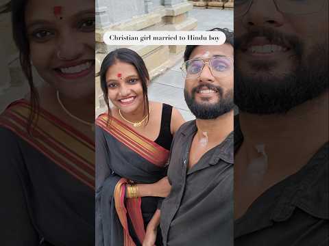 Christian girl married to Hindu boy✝️🕉 #interfaith #love #couplegoals