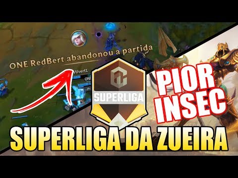 JOGADOR ABANDONA PARTIDA AO VIVO E O PIOR INSEC DE AZIR DA HISTÓRIA - SUPERLIGA DA ZUEIRA