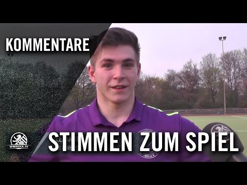 Die Stimmen zum Spiel (NFC Rot Weiß - Einheit zu Pankow, U19 A-Junioren, Bezirksliga, Staffel 1)