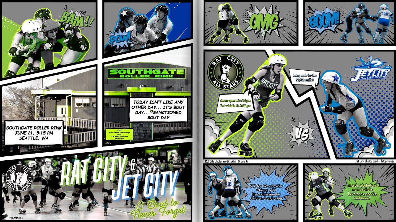 Rat City Roller Derby All Stars vs Jet City All Stars