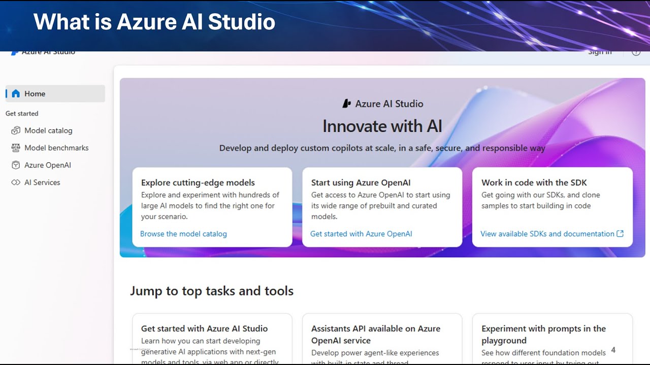 Exploring Azure AI Studio