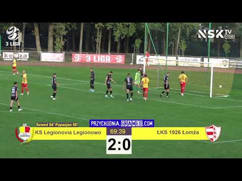 tv.nsk.pl [sytuacja LGN 70] KS Legionovia Legionowo - ŁKS 1926 Łomża 3:0 (0:0) 2023-09-08 16:00
