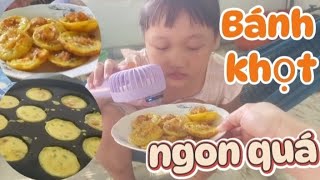 Cat Tuong eats the best banh khot her mother makes.