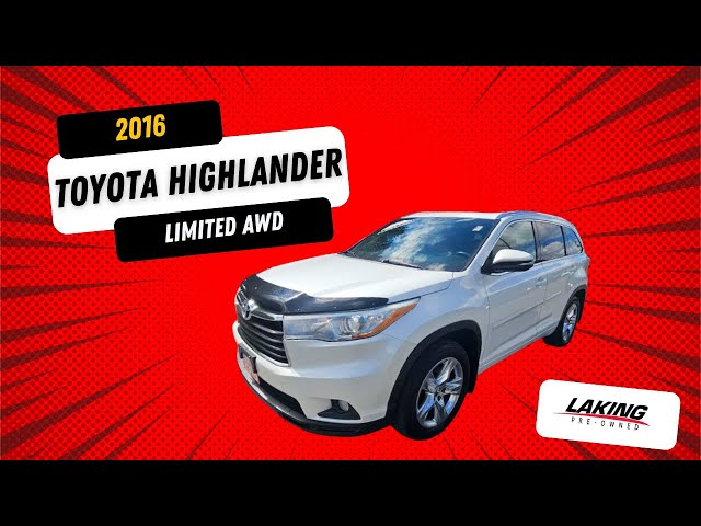 2016 Toyota Highlander Limited AWD in Cars & Trucks in Sudbury