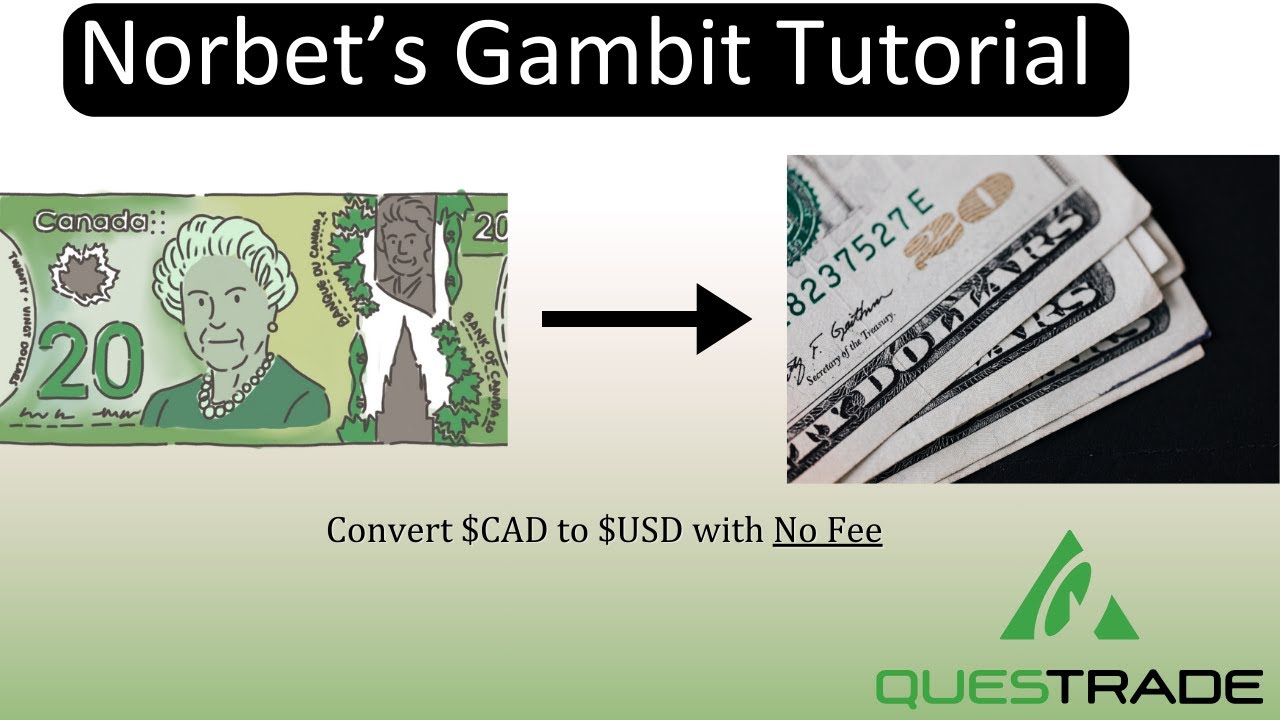 Norbert's Gambit Explained: The Easiest Way to Convert CAD to USD | Questrade Tutorial
