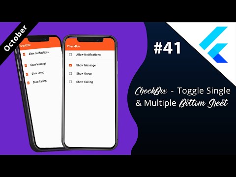 Flutter Tutorial Checkbox Toggle Single Multiple
