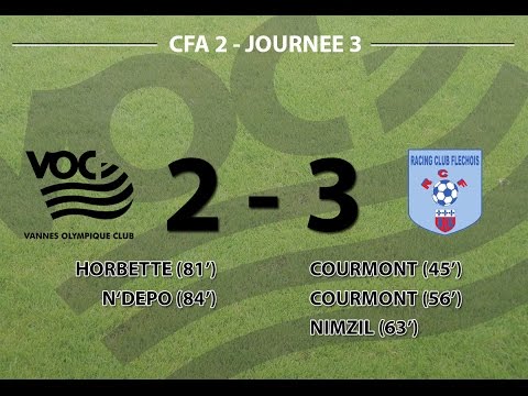 CFA 2 Groupe A - Journée 3 : Vannes OC 2  - 3 RC La Flèche