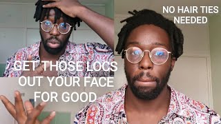 Get your dreads out of your face | no hair ties needed