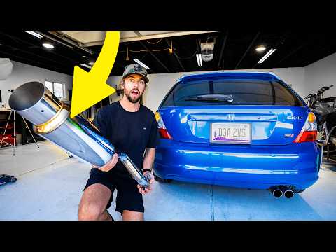 Honda Civic Si Exhaust Install!