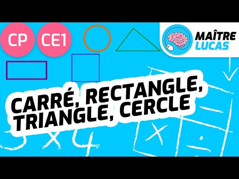 Figures géométriques CE1 - CP - Cycle 2 - Carré, rectangle, triangle, cercle - Géométrie - Maths