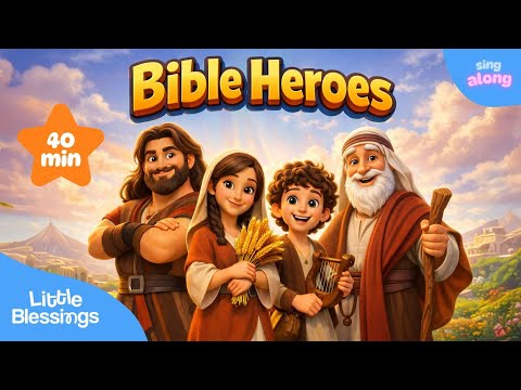 Bible Heroes - 40 Minutes Of Christian Sing Alongs | Learn About Your Favorite Bible Heroes!