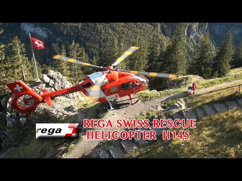 Rega Switzerland. Air rescue - Wasserauen Ebenalp. (Rega-Heli-Landungen)