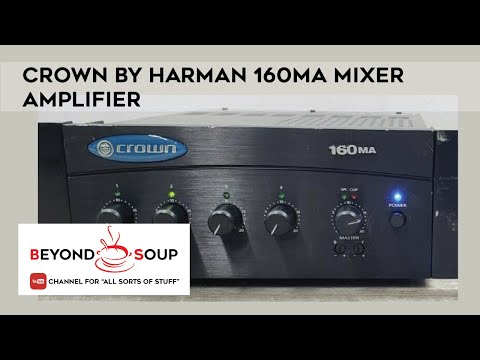 Crown 160MA Commercial Mixing Amplifier 2024 - Black image 5