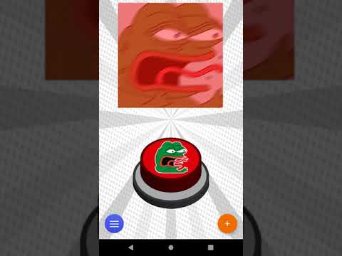 Pepe Reeee Angry Meme Button