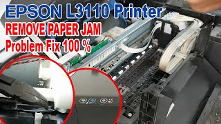 How to Remove and Fix Paper Jam Error - EPSON L3110 Printer.