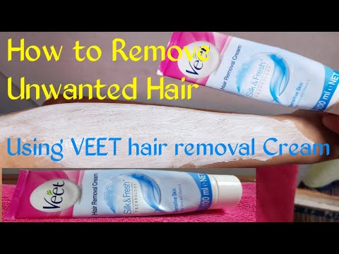 How to Remove Unwanted Hair using VEET hair removal...