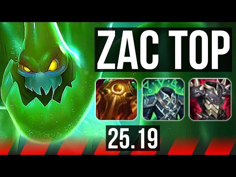 ZAC vs GNAR (TOP) | 8/4/17 | KR Master | 25.19