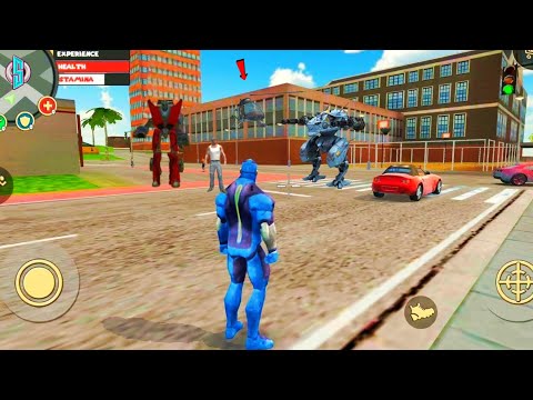 Rope Hero: Vice Town| Police Fight With Helicopter Drive /#3