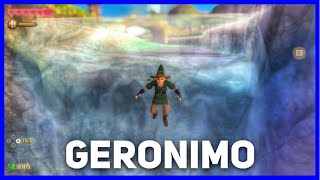 Zelda Skyward Sword HD What Happens? Falling off Waterfall #Shorts