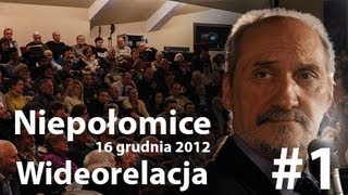 preview picture of video 'Minister Antoni Macierewicz - Niepołomice 16 grudnia #1'