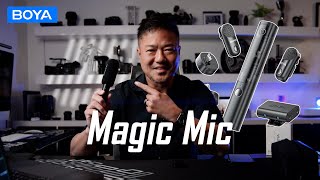 Lapel, Handheld, Boom ALL-IN-ONE Wireless Mic for Content Creators | Boya Magic Mic Review
