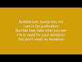 AQUA - Bumble Bees Lyrics