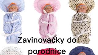 Sada zavinovačka do porodnice červená puntíky + výplň Kaarsgaren