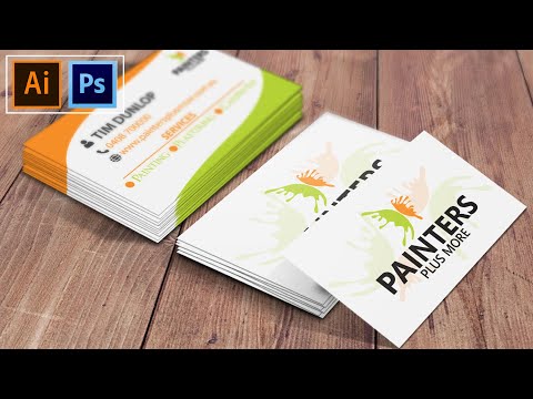 How to create visiting card design in Adobe Photoshop cc