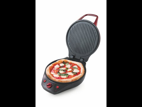 Piastra elettrica cottura per pizza toast carne pesce doppia piastra  antiaderente Pizza Maker Italy