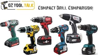 Compact 18V Drill Shootout - Dewalt, Milwaukee, Bosch, Makita, Metabo & Panasonic