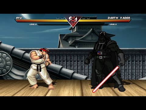 RYU vs DARTH VADER - Highest Level Amazing Fight!