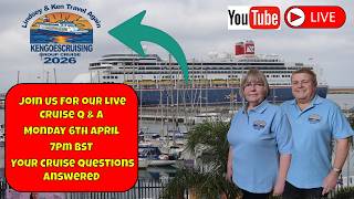 Live Cruise Q & A # 40  Why Not Grab A Drink & Join Us To Chat All Things Cruise .