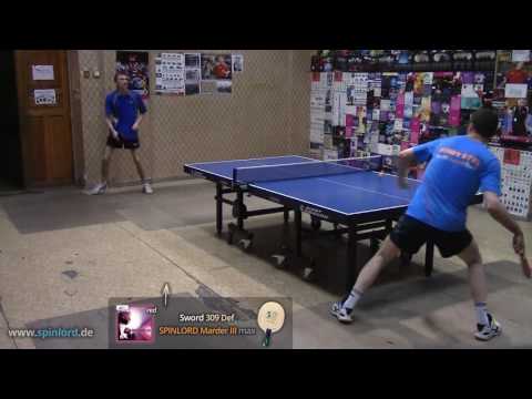 SPINLORD Marder III max - FH chopping against spinny topspin