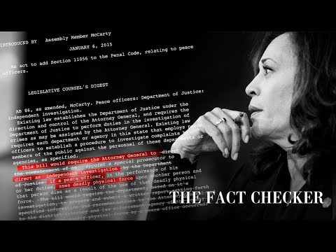 為什麼卡馬拉-哈里斯不支持對警察槍擊案進行特別調查？|真相調查 (Why did Kamala Harris withhold support for special investigations of police shootings? |Fact Checker)