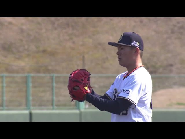 【バファローズ春季キャンプ】バファローズ・山本が2イニングスを完璧な投球!! 2019/2/11