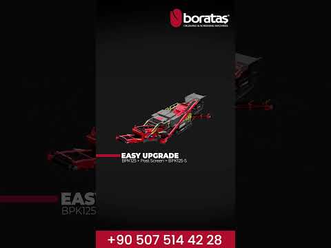 Boratas Tracked Mobile Impact Crusher + Post Screening System | BPK125-S #boratas #impactcrusher