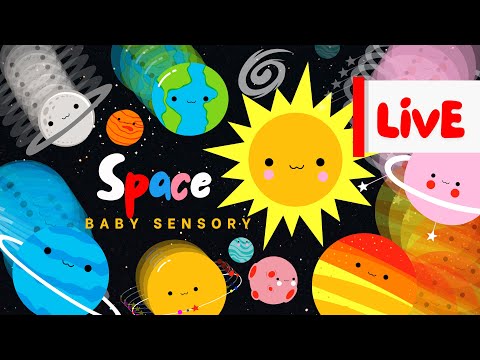 🚀 Baby Sensory Space Adventure: Dancing Planets & Colorful Rockets for Early Learning! 🌍✨