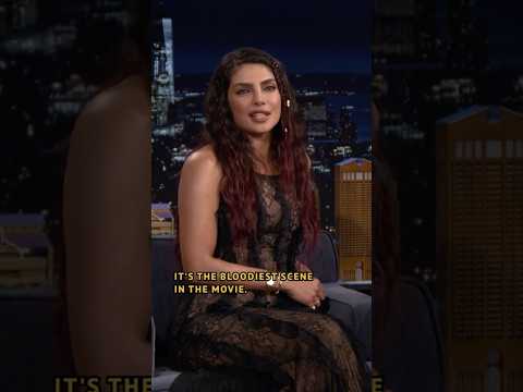 #PriyankaChopraJonas had to tell her daughter why she was covered in fake blood 🤣 #FallonTonight