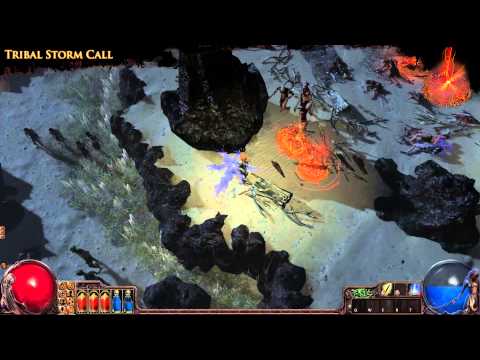 Path of Exile - Tribal Storm Call Skill Effect